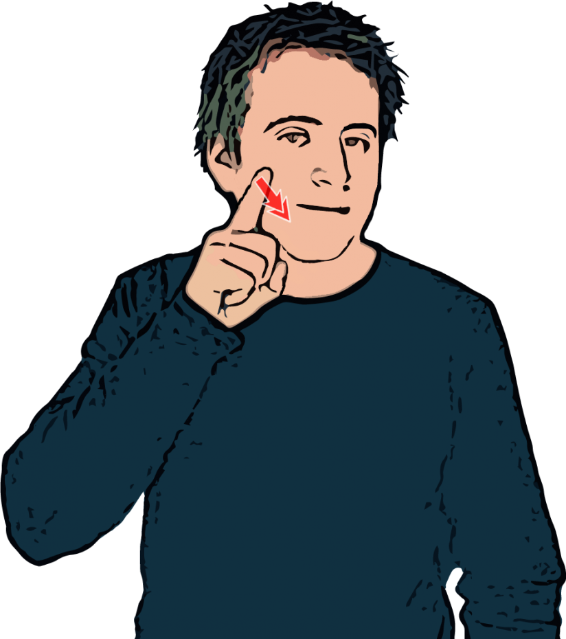 British Sign Language - Sign Language For Lady (824x930)