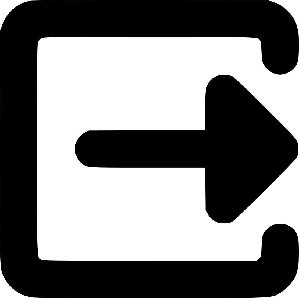 Logout Log Out Exit Sign Out Comments - Sign Out Icon Android (981x980)