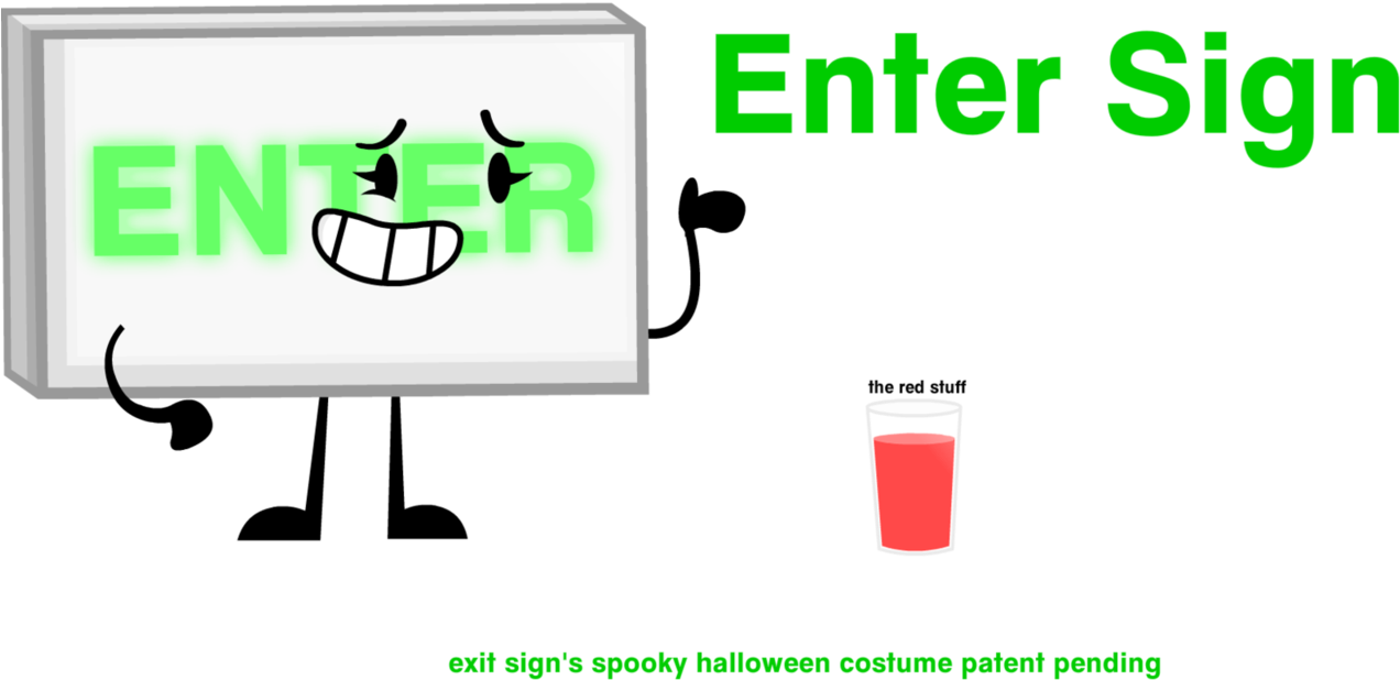 Halloween Exit Sign - Halloween Exit Sign (1282x623)