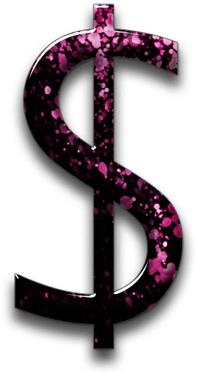 Pink Money Clipart - Pink Dollar Sign Clip Art (600x600)