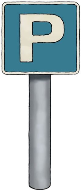 Parking Symbol Clipart - Parking Sign Clip Art (462x691)