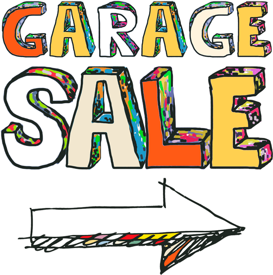 Attention 5th Graders Garage Sale And Bake Sale Sign - Cartoon Garage Sale Sign (600x600)