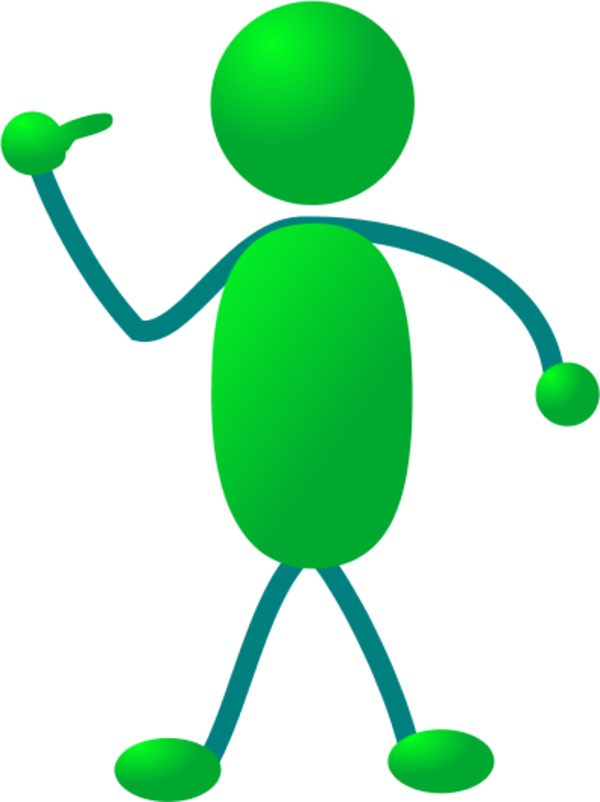 Stickman Pointing Finger To Himself - Stick Figure Pointing To Self (600x802)