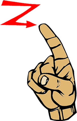 Loading - Sign Language Letter Z (450x450)