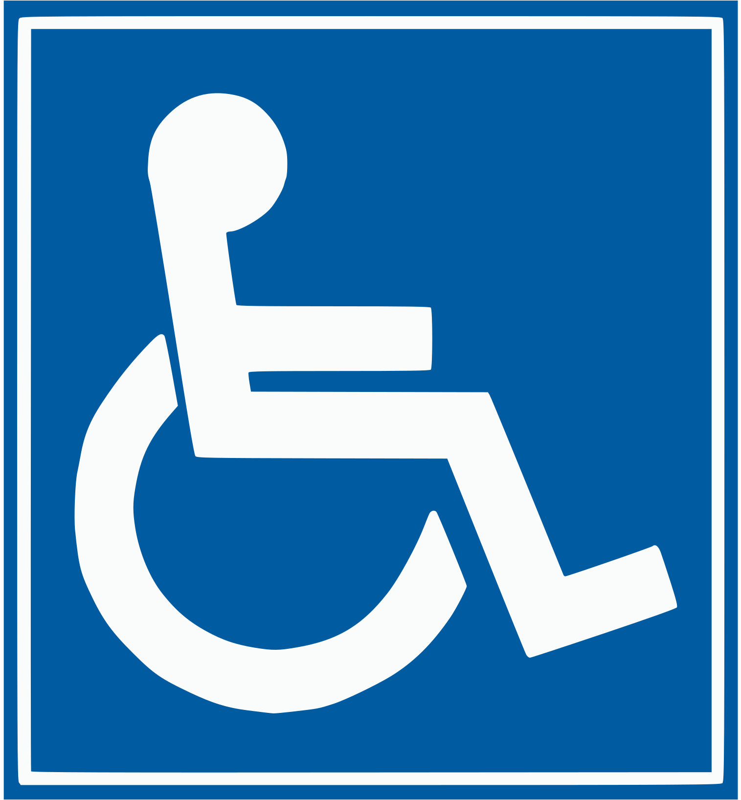 Sign - Handicap Sign For Car (1697x2400)