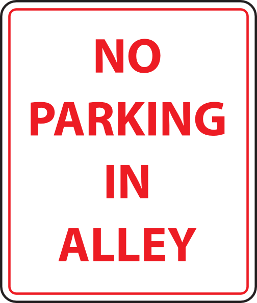 Notice, Loading Area No Parking, 10" X 14", .040 Aluminum (504x596)