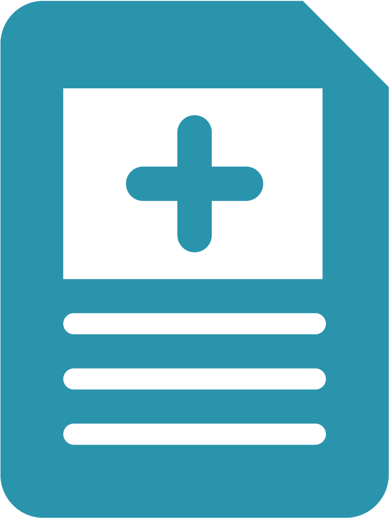 Blue File With Plus Sign Icon - Cross (1083x1083)