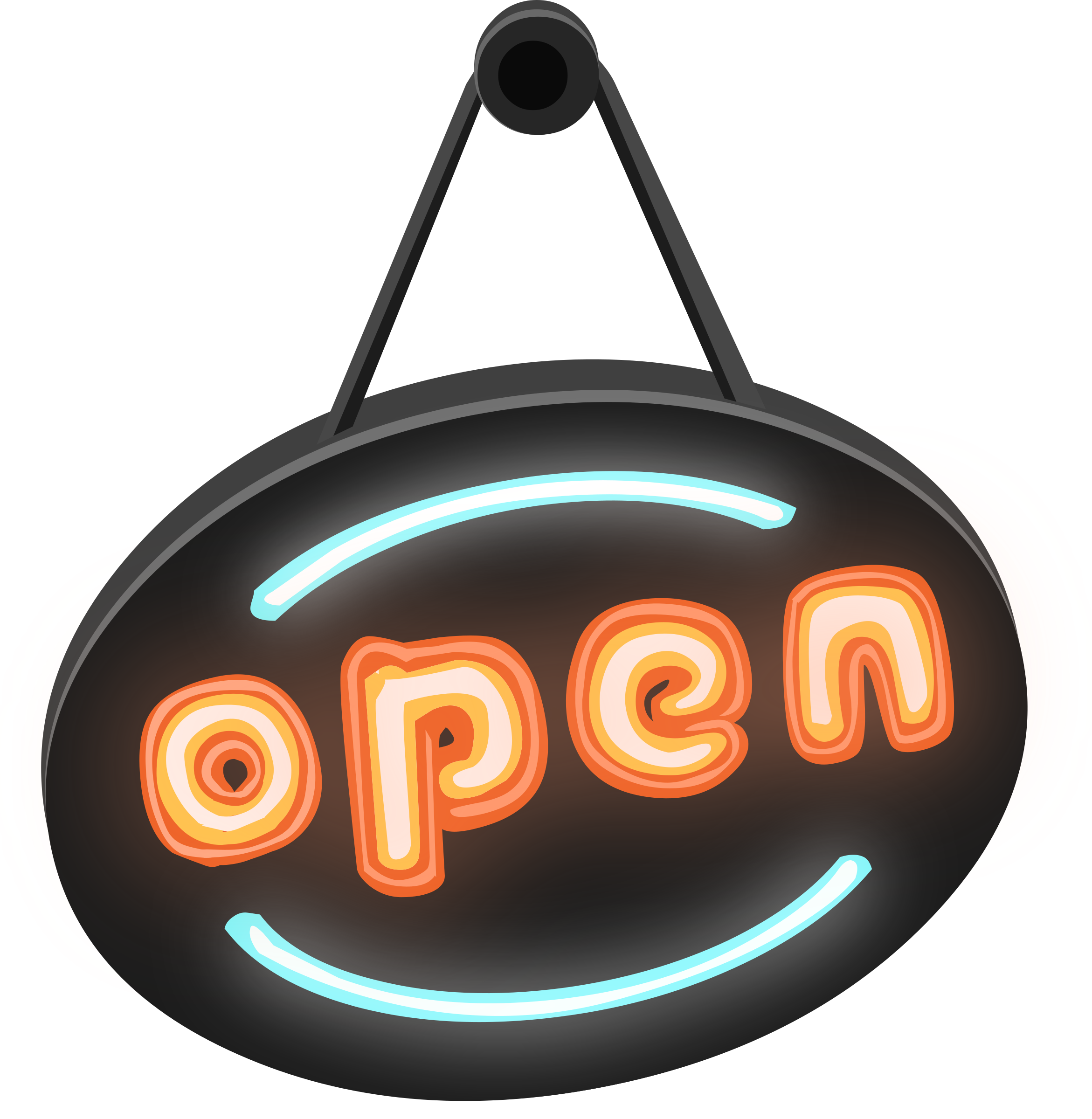 'open' Sign From Glitch - Open Sign Clipart (2342x2400)