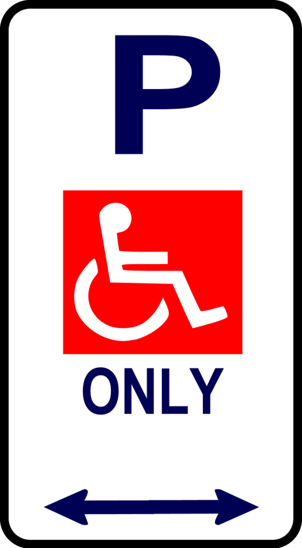 Sign Disabled Parking - Parking Icon Icon Png (600x1088)