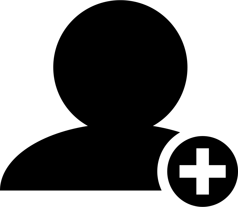 Add People Interface Symbol Of Black Person Close Up - Star People Icon (980x852)