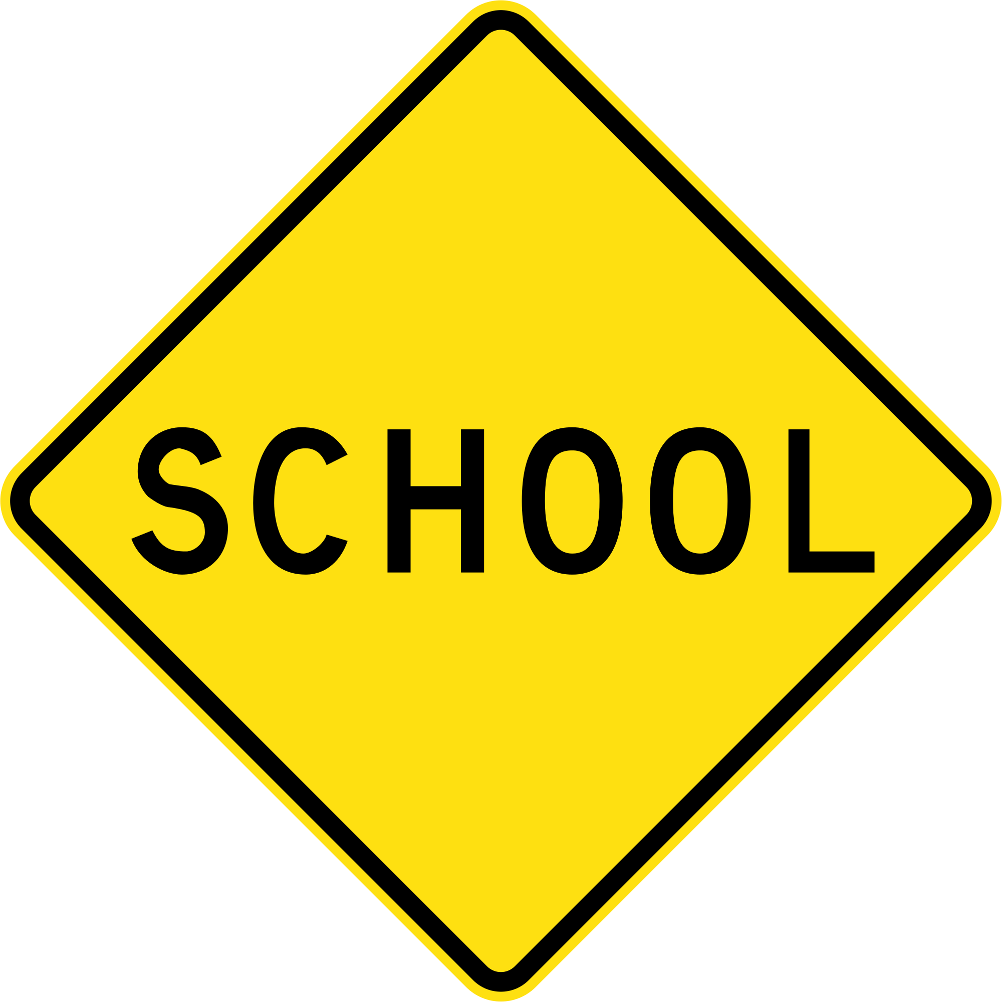 Australia Road Sign W6 - Attendance Clip Art (2000x2000)