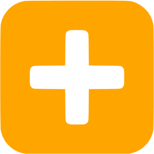 Orange Plus 6 Icon - Math Icon Png (512x512)