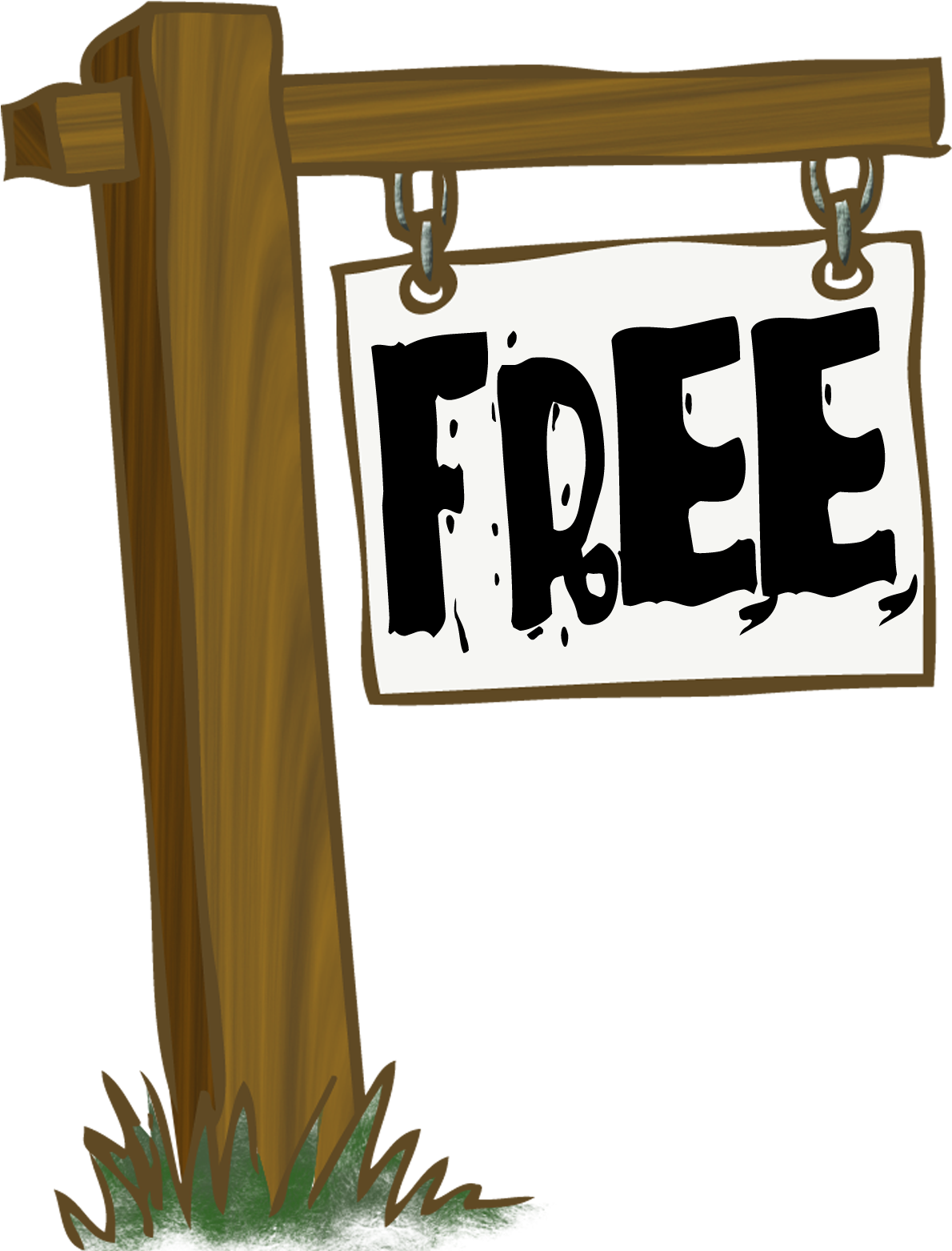 House For Sale Sign Clip Art - Sign That Says Free (1200x1800)