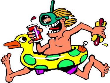 Come Summer It Is Common That Residents Get Together - Pool Is Open Sign (381x336)