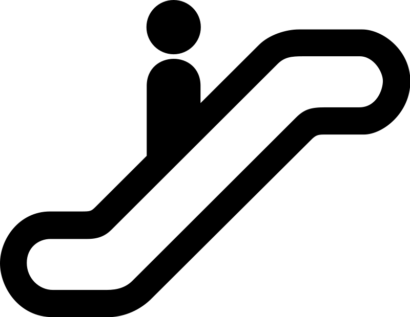 Aiga Symbol Signs 38 Clip Art At Clker - Escalator Png (968x750)