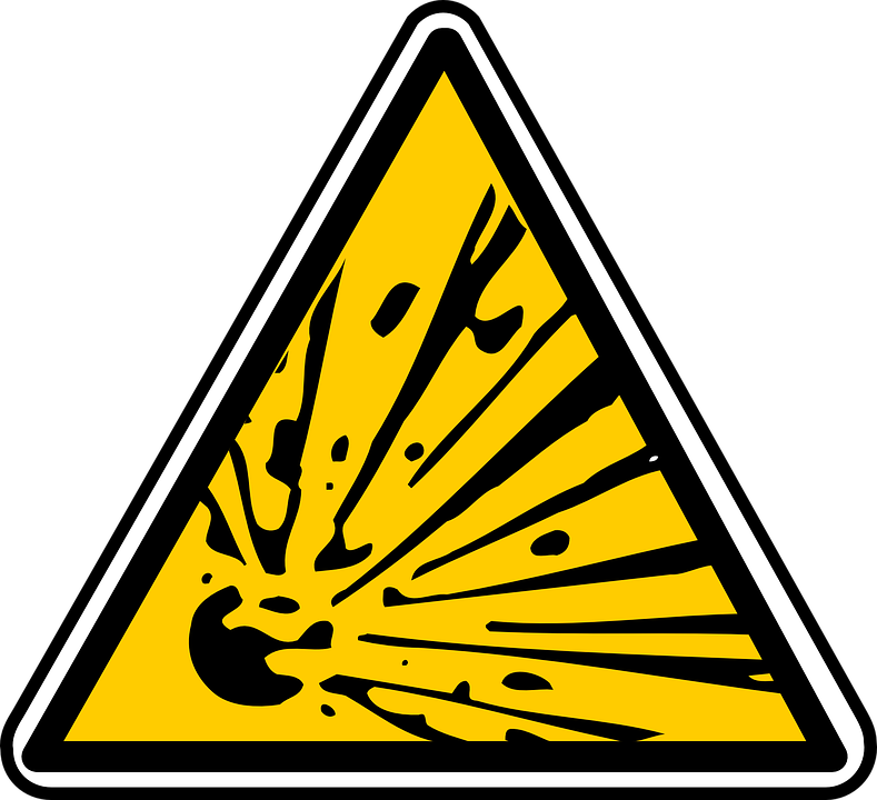 Sign Symbol Signs Symbols Danger Security Warning Clipart - Explosion Danger Png (789x720)