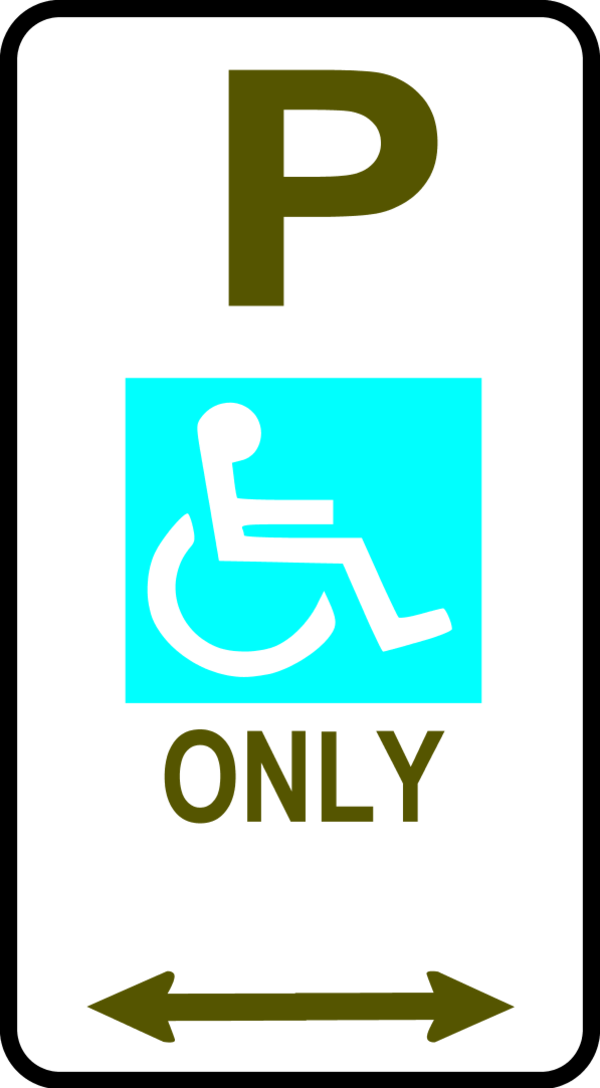 Handicap Parking Clipart - Parking Icon Icon Png (600x1088)