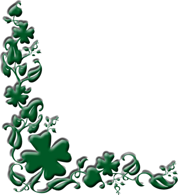 Shamrock Border Clip Art - St Patrick's Day Clip Art Borders (365x400)