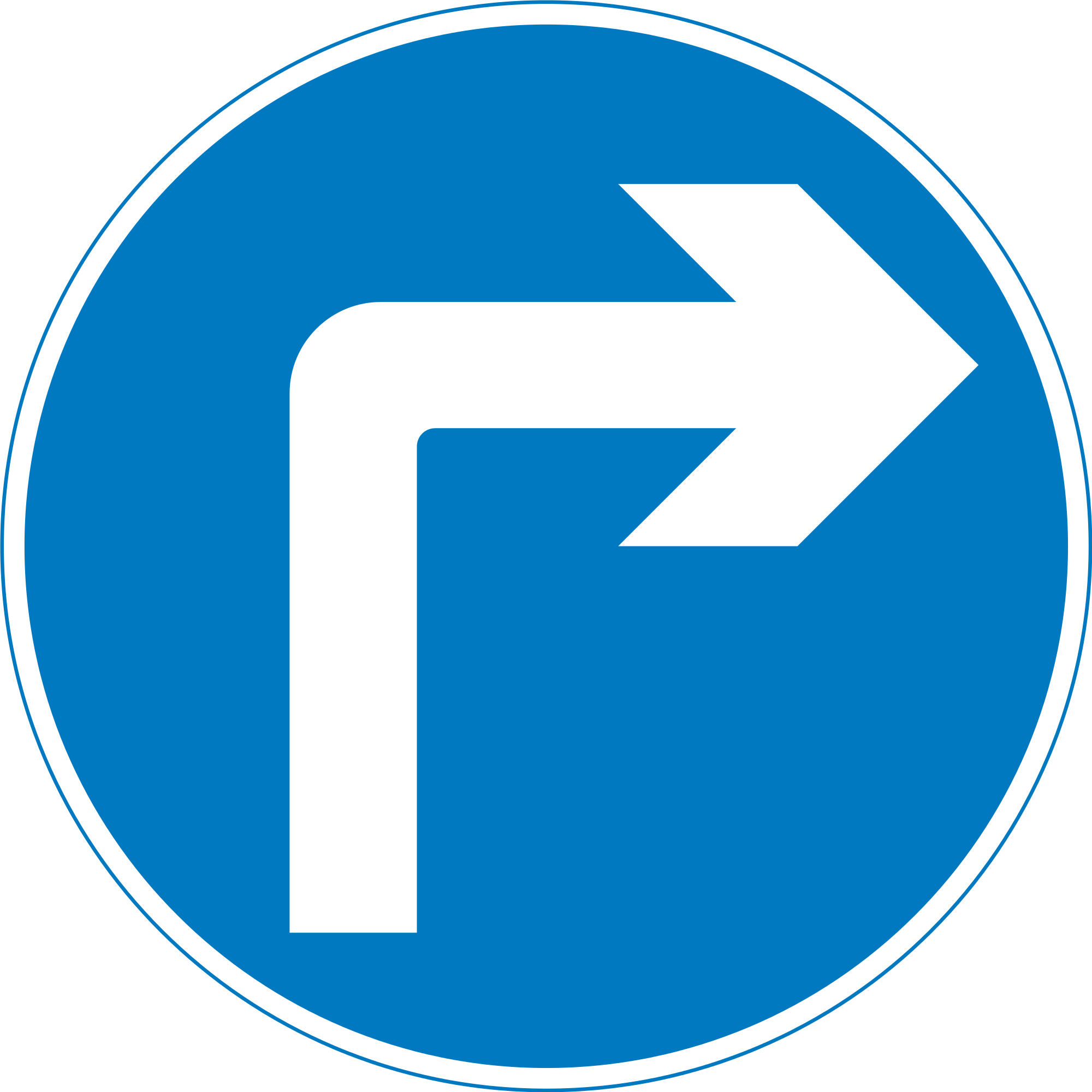 Uk Traffic Sign 609a - Road Signs Uk Turn Left (2000x2000)