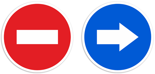 Car & Motorbike Stickers - Señales De Trafico Png (500x241)