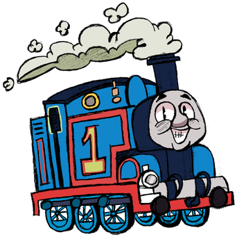 Thomas The Tank Engine Clipart Rail Engine - Thomas The Tank Engine Art (350x350)