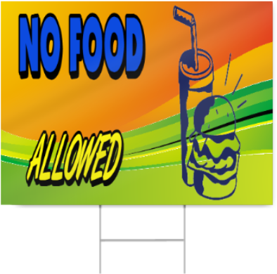 No Food Allowed Sign - Graphic Design (450x450)