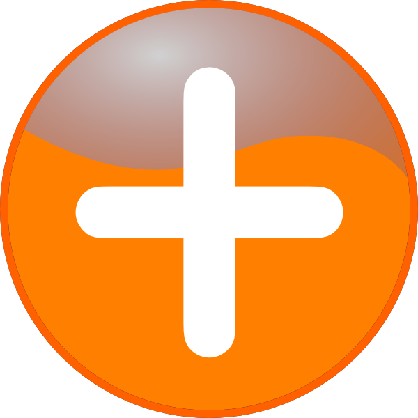 Orange Plus Icon (600x600)