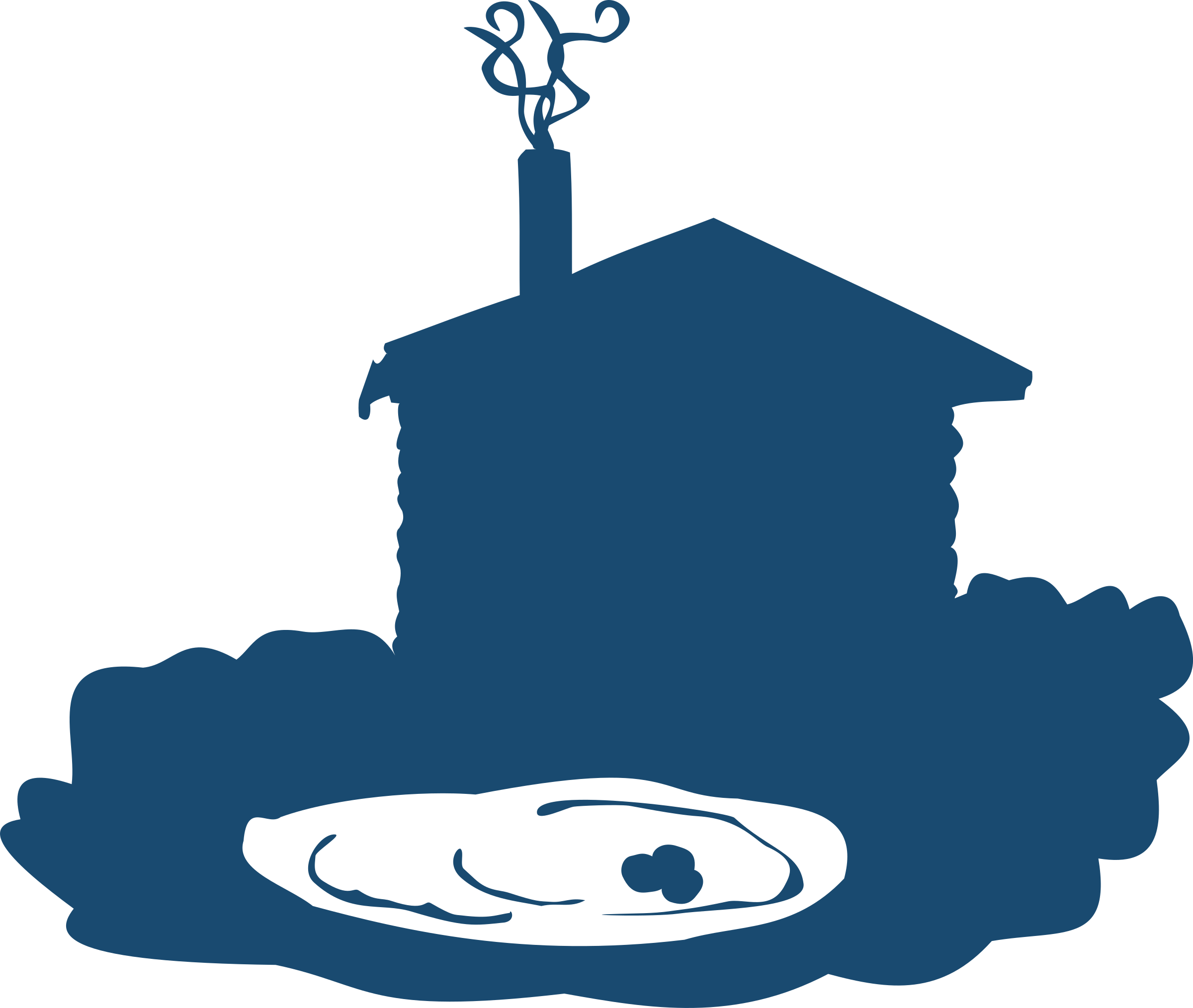 Clipart - 池 シルエット (2400x2029)