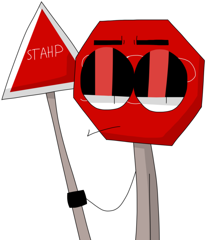 Stop Sign Tells You To Stop By Unluckii-yarn - Stop Sign (894x894)