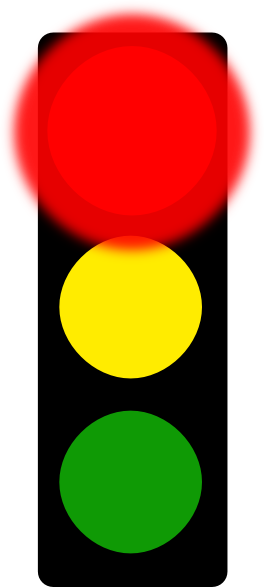 Red Stop Light Clip Art At Clker Com Vector Clip Art - Traffic Light Clip Art (264x587)