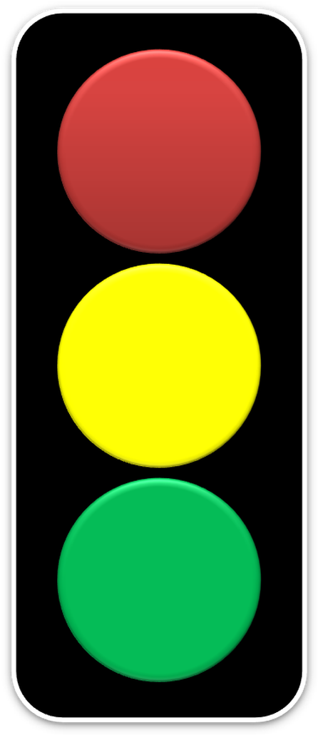 Assessment With Stoplight Feedback - Red Yellow Green Stop Light (454x1038)