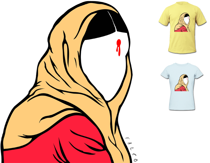 New Shirt Design - Violence Against Women Cartoon (738x570)