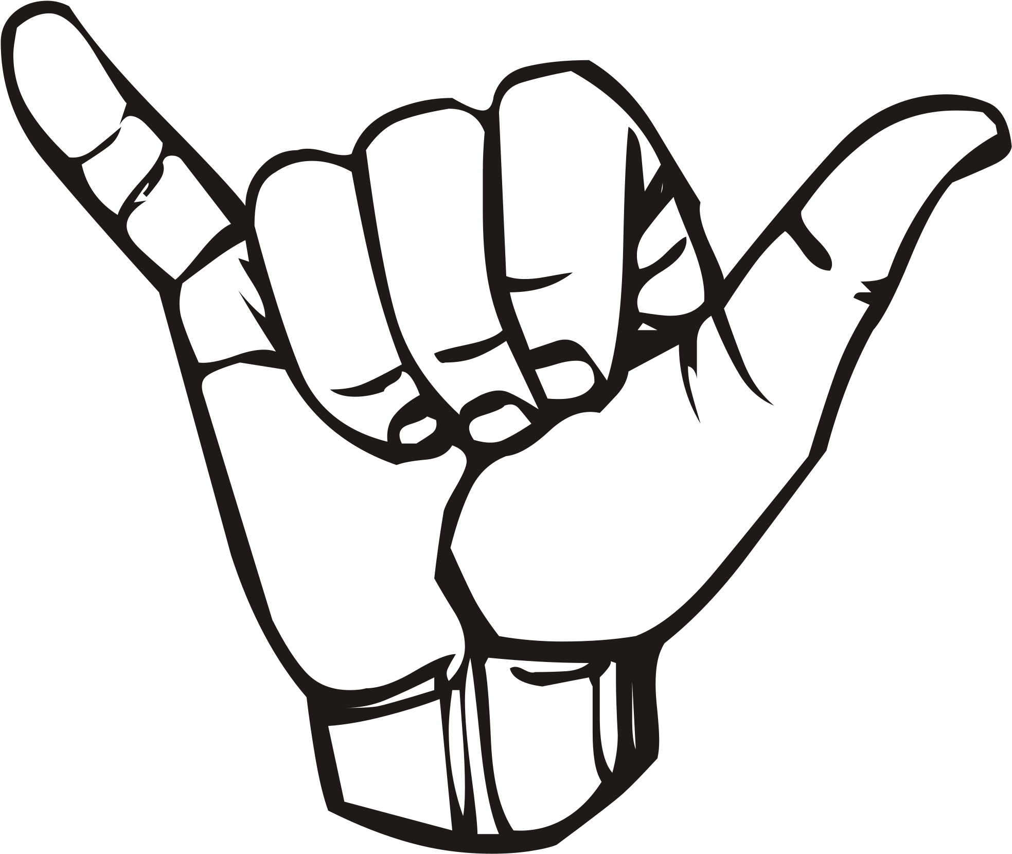 Clip Art Details - Agree Sign Language (2000x1692)