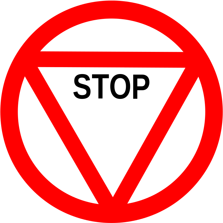 File - Stop - Svg - Wikipedia, The Free Encyclopedia - Ajna Chakra Png (768x768)