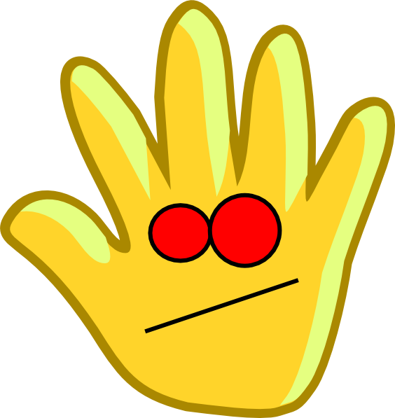Clipart Language - Clip Art Hand (564x597)