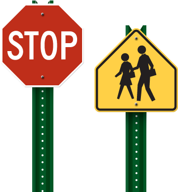 Utility Signs - Crossing Guard Stop Sign (400x400)