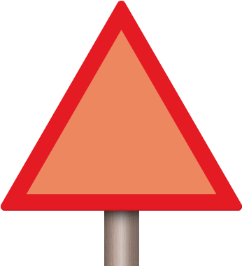 24" Triangle Marker Blank - Traffic Sign (400x400)