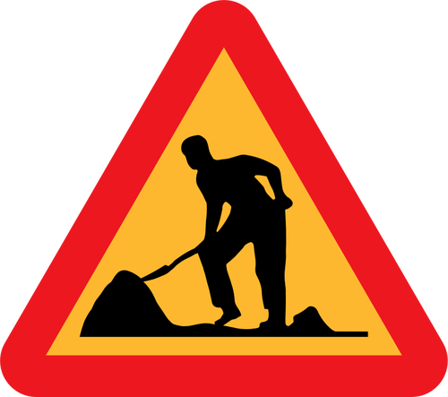 Workzone, End Of Work Zone - Pedestrian Crossing Sign (500x443)