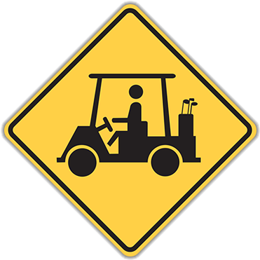 12 - Golf Cart Crossing Sign (400x400)