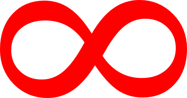 Red Infinity Sign Png (600x316)