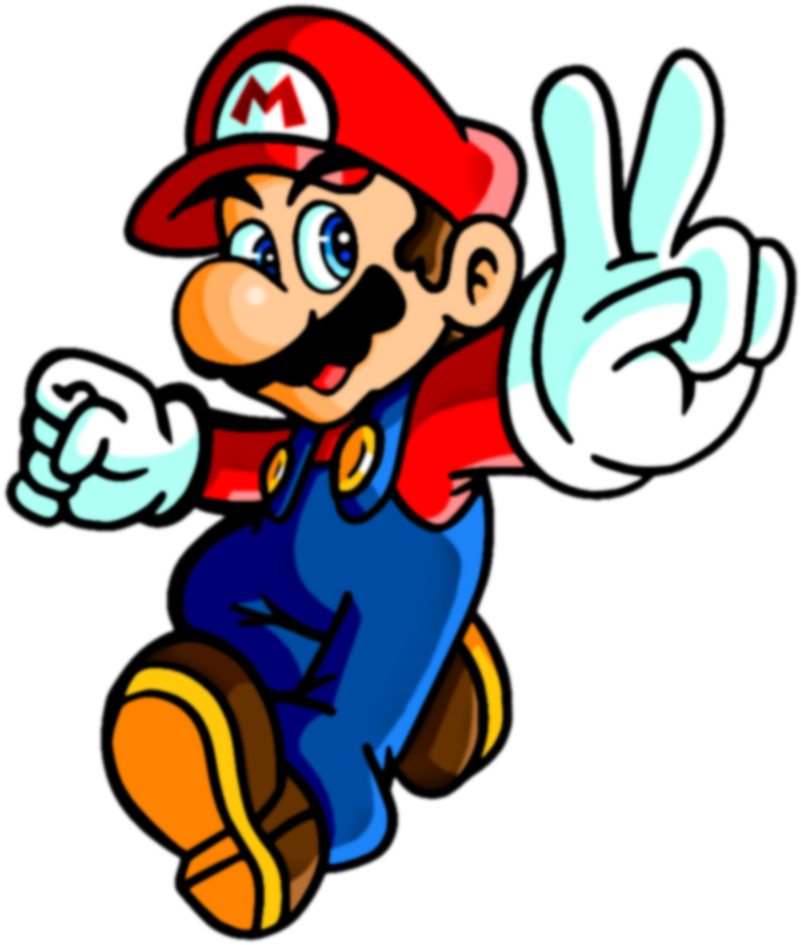 Peace Sez Mario By Jamesmantheregenold On Deviantart - Cartoon (842x1004)