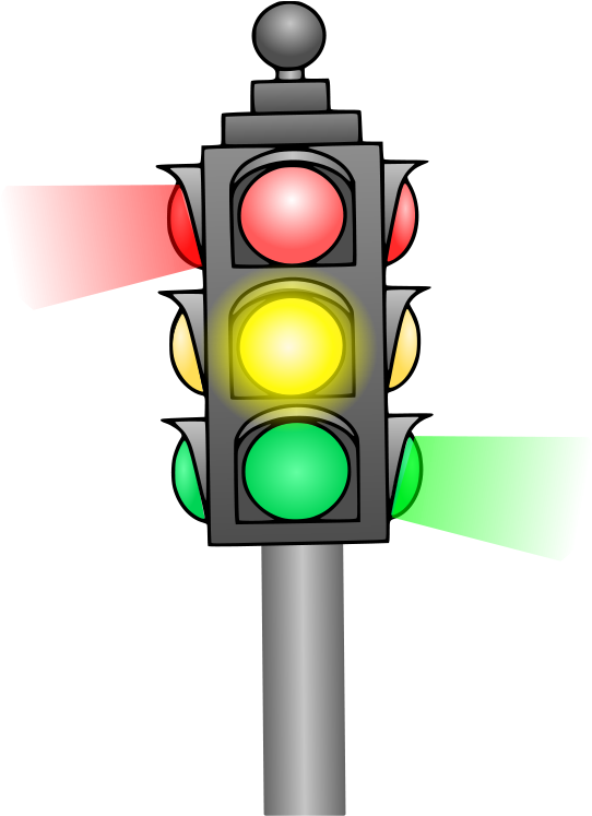 Stop Light Clipart - Animasi Lampu Lalu Lintas (636x900)