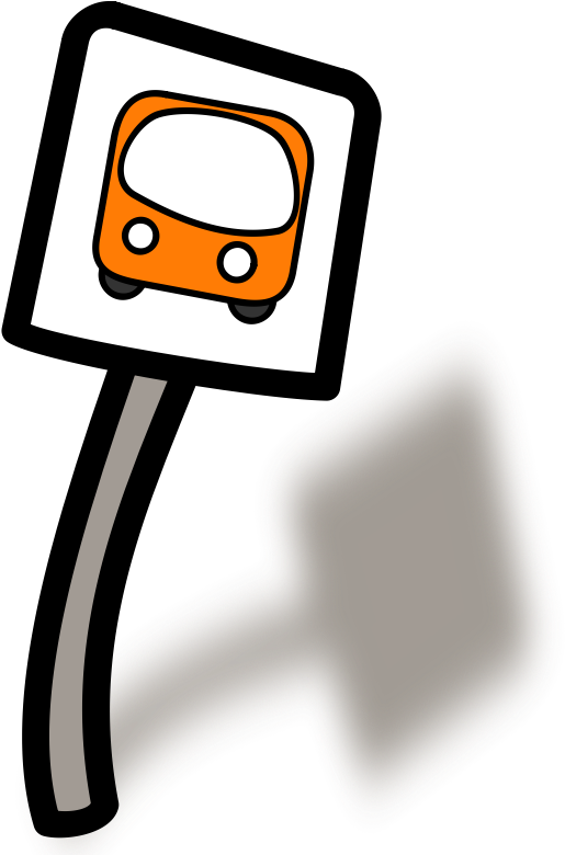 Funny Bus Stop - Bus Stop Clipart (800x800)
