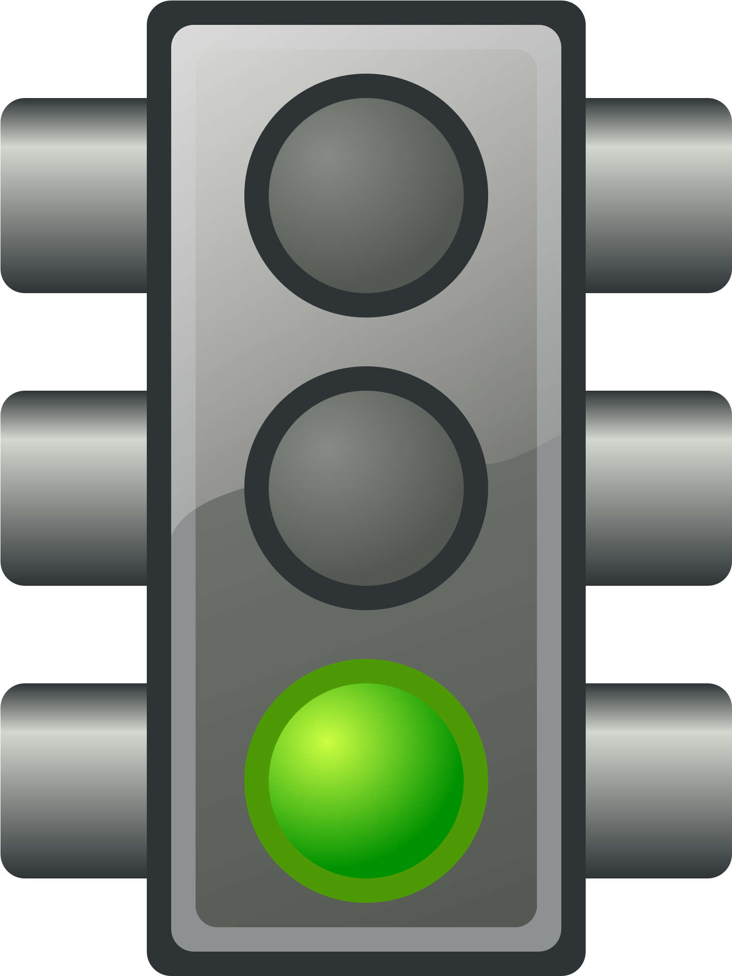 Clipart - Traffic Light Green Clip Art (2400x2400)
