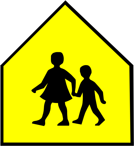 School Crossing Clip Art (552x594)