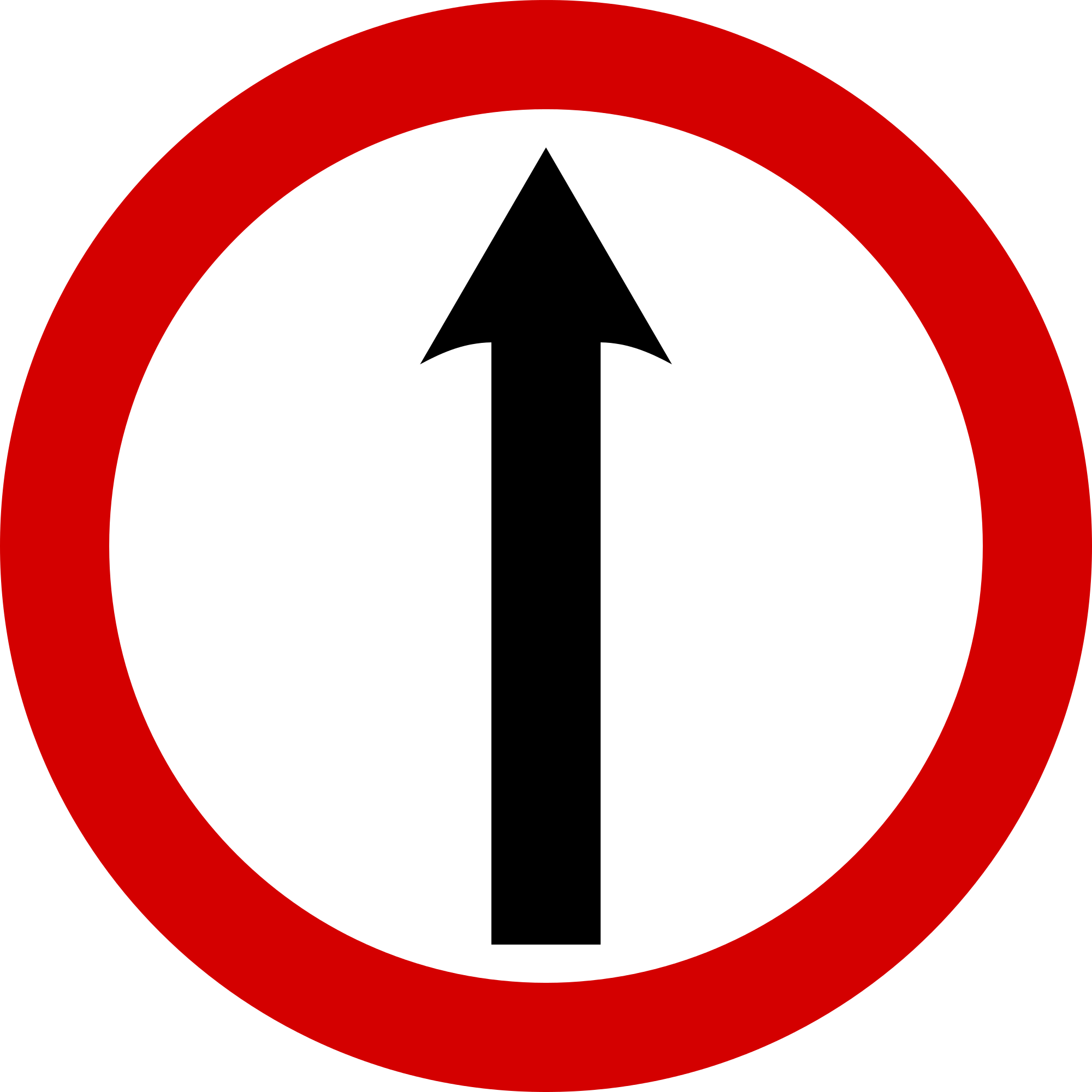 Open - Traffic One Way Symbol (2000x2000)