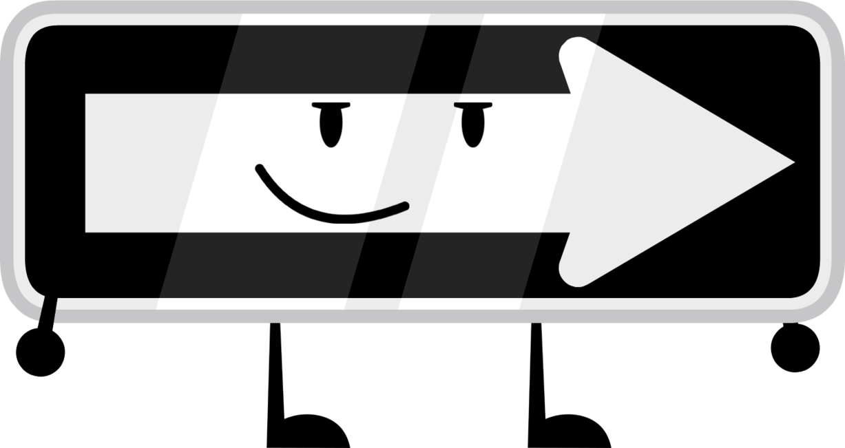 One Way Sign Bfb Edition By Jimmyturner96 - Bfb One Way Sign (1227x651)