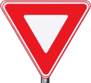 These Directional Signs Show The Streets That Intersect - Red Signs Are Used To Indicate (381x345)