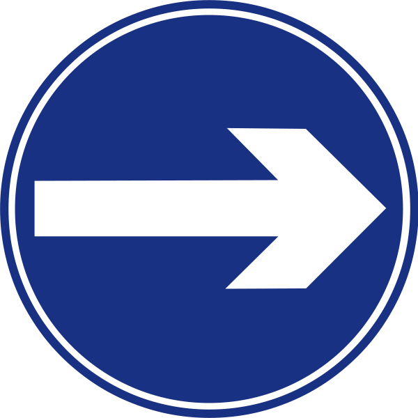 What Does This Road Sign Mean - Traffic Signs Turn Right (768x768)