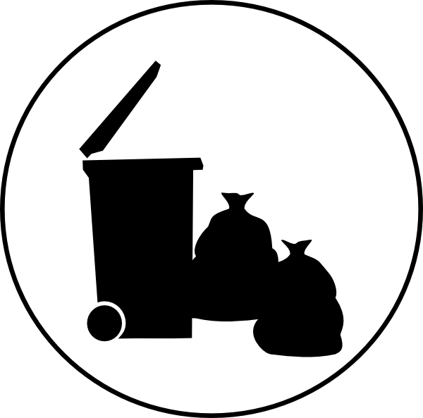 Trash Symbol Clip Art At Clipart Library - Trash Symbol (600x593)